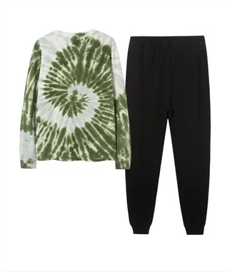 Pyjama-Set mit langem Oberteil